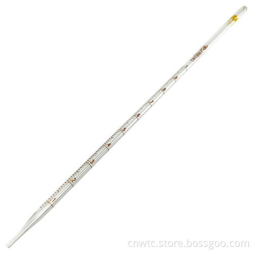 Graduated Glass Pipette: Laboratory Glass Serological Measuring Pipette